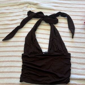 Zara Brown Top